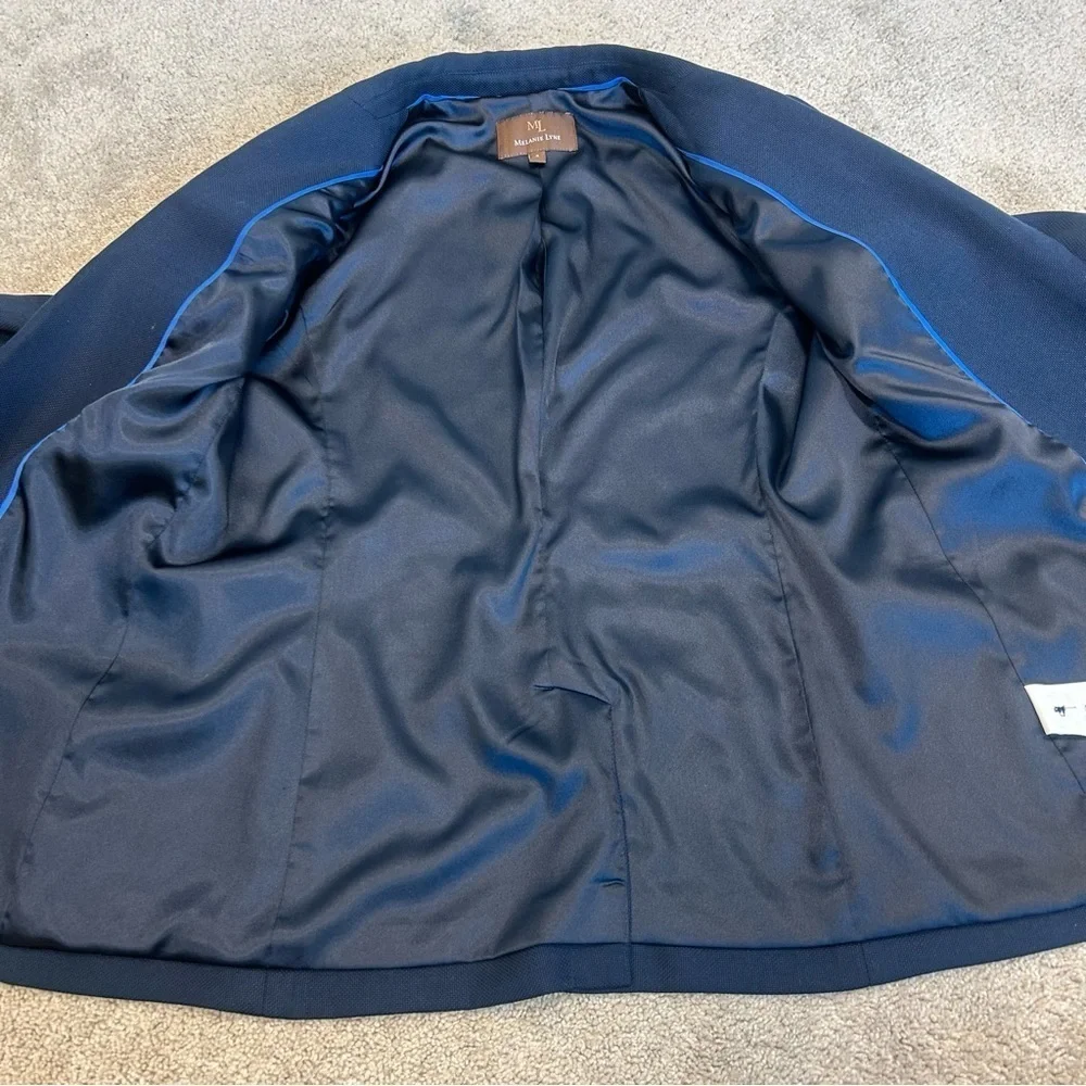 MELANIE Lyne blue blazer Sz 8 career business professional 
Excellent condition - Picture 7 of 14